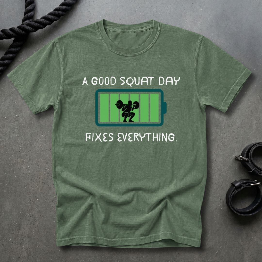 Squat Day Fixes Everything T-shirt