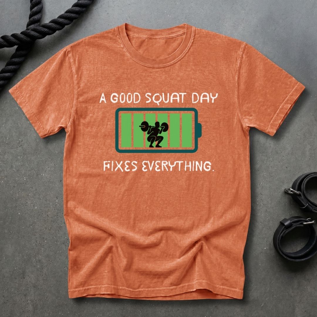 Squat Day Fixes Everything T-shirt