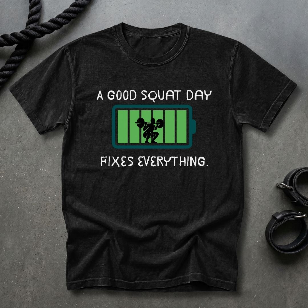 Squat Day Fixes Everything T-shirt